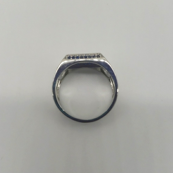 1350- Zirconia Handmade Men's Ring Size 8 NWT - Picture 5 of 8